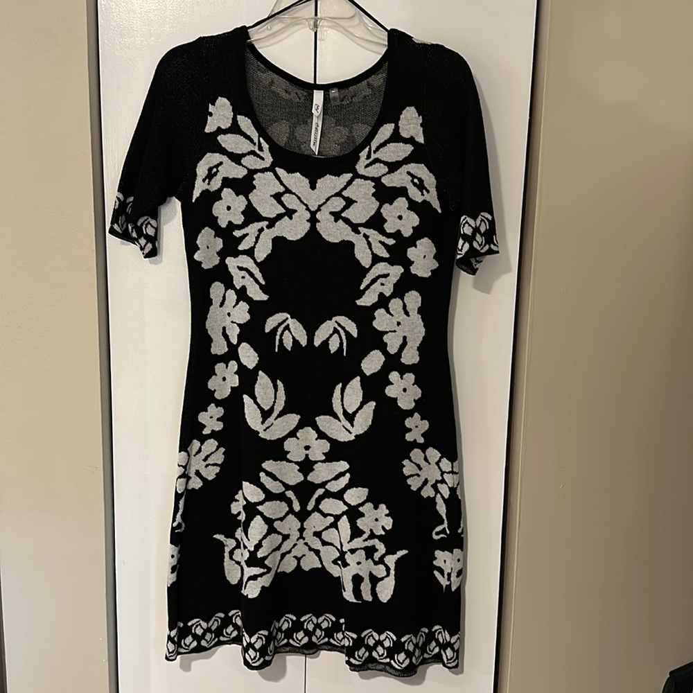 Black and White Sweater Dress